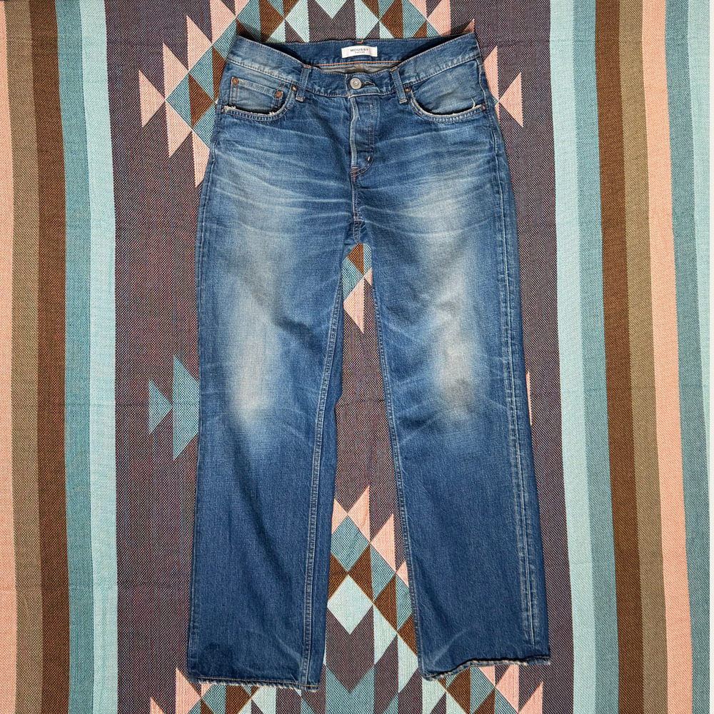 MOUSSY VINTAGE Ashleys Wide Straight Leg Denim Jeans sz 28
